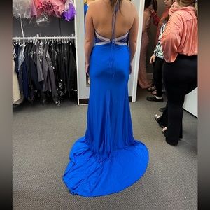 Royal blue prom dress